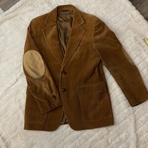 Vintage Men’s Curlee Cordaroy Blazer Jacket, 1960’s 70’s, Retro Style,